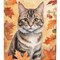 Edge Collections - 28" x 40" - Multicolor - American Bobtail House Flag Decorative Sleeve Pole Banner - 1 Piece